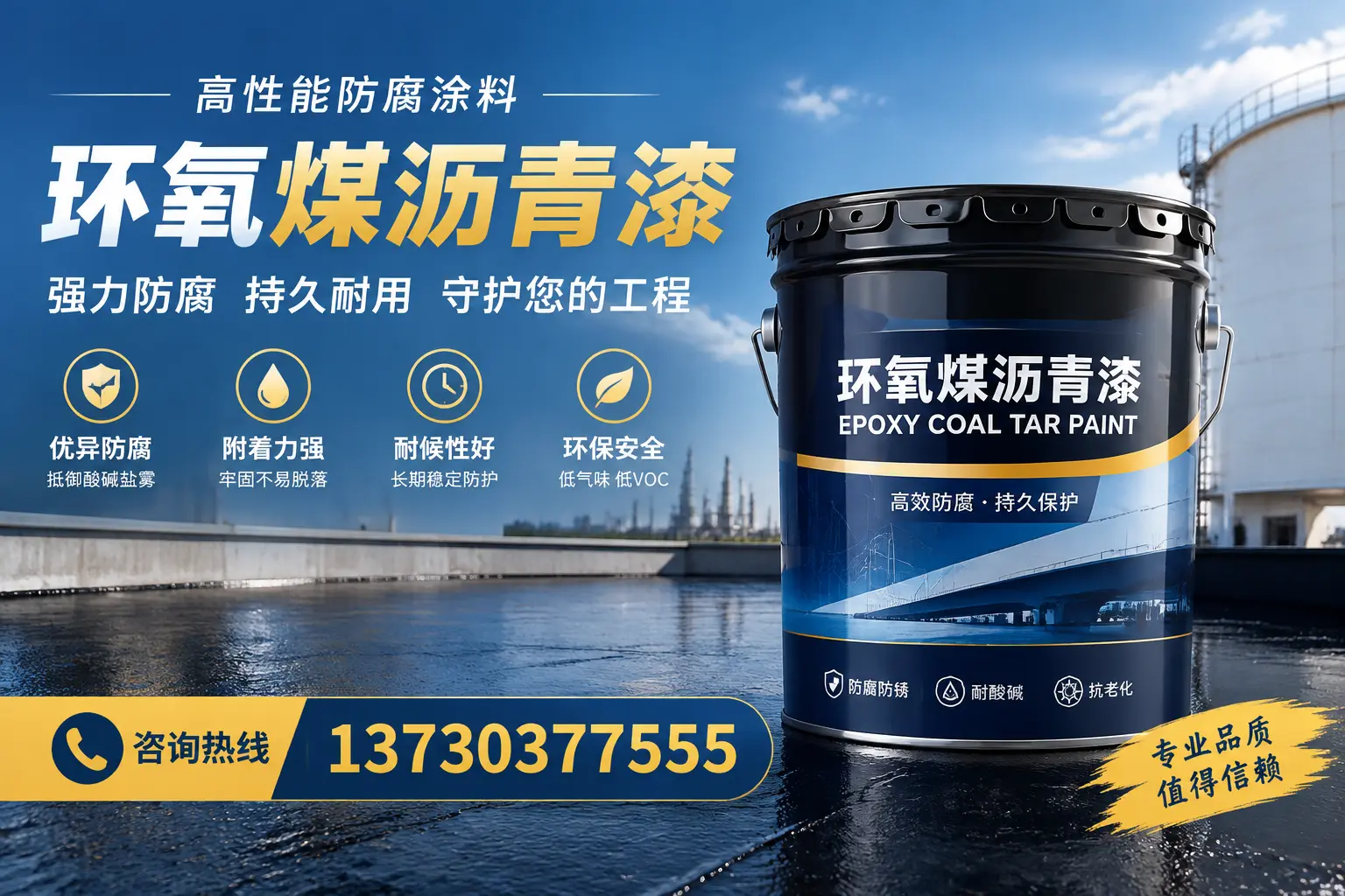 环氧煤沥青漆的耐久性分析，适合南充的使用场景